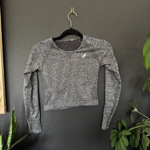 DOYOUEVEN Heathered Gray Long Sleeve Top​